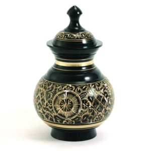 Timeless Black Pet Cremation Urn