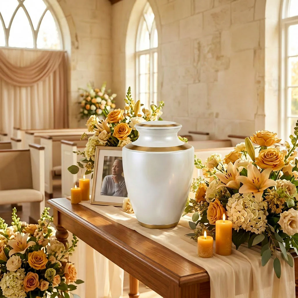 Trinity Pearl Cremation Urn - Image 3