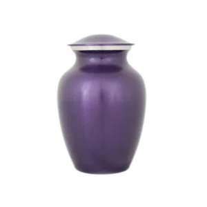 Violet Cat Cremation Urn