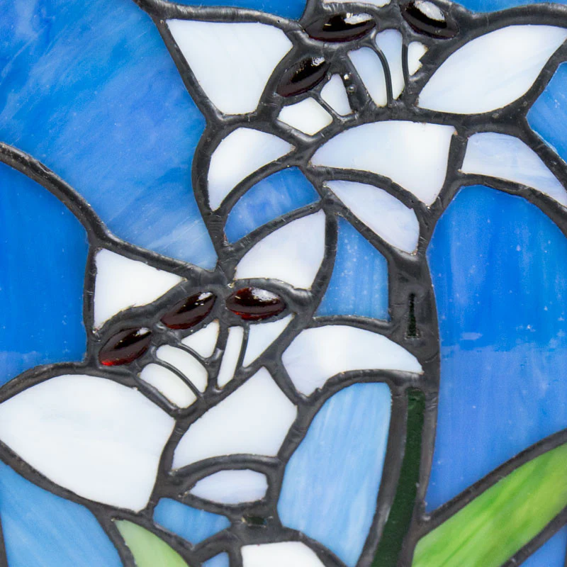 White Lily Stained Glass Cremation - Image 2