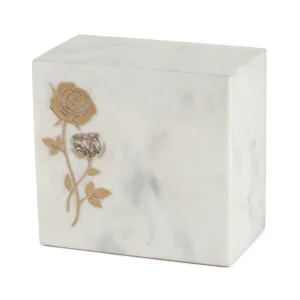 White Marble Cremation Box